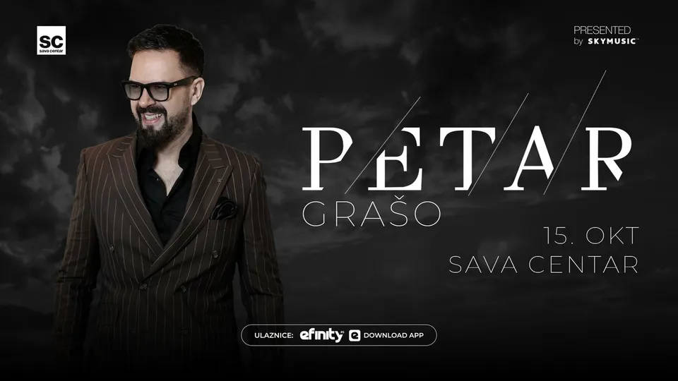 Petar Grašo 15. oktobra u Sava Centru
