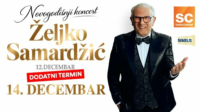 Željko Samardžić ponovo u Sava Centru: dva decembarska koncerta u Beogradu, karte za drugi koncert već u prodaji